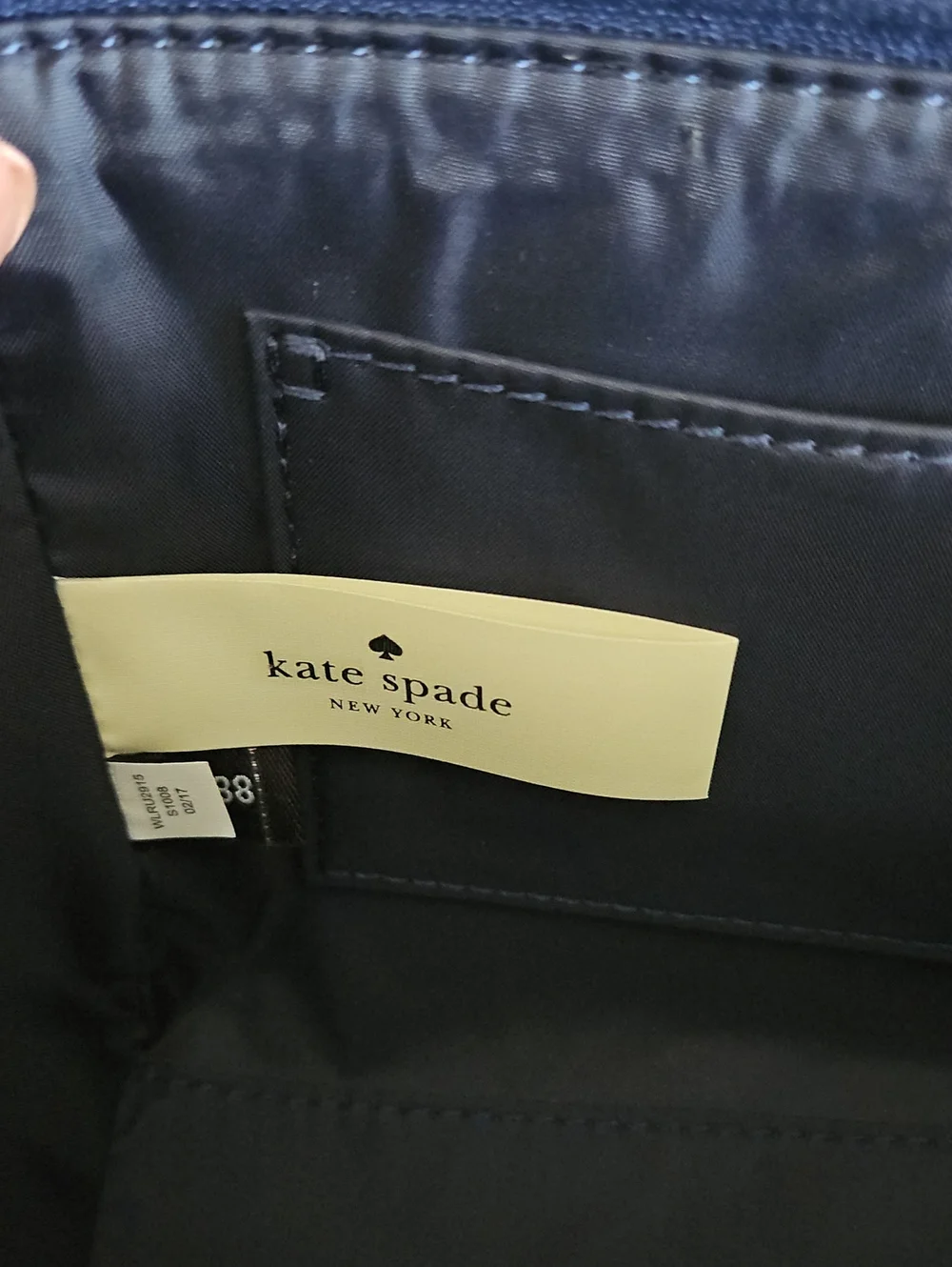 Kate Spade Blue & White Laurel Way Collection Cosmetic Case/Purse - NWOT